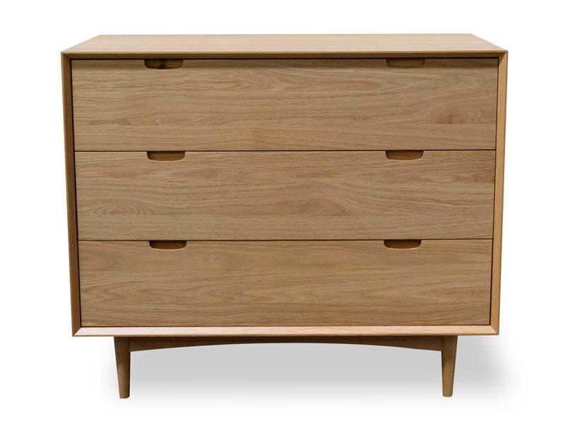 3 Drawer Chest Scandinavian Design- Natural.