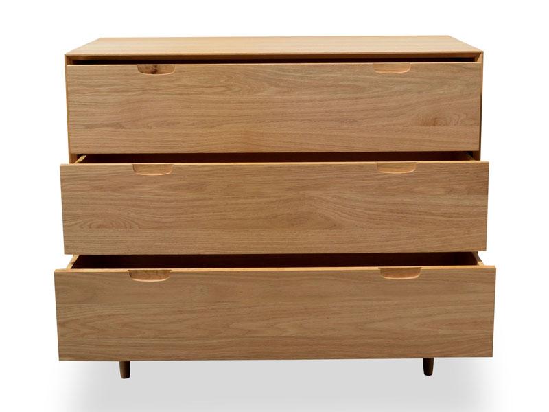 3 Drawer Chest Scandinavian Design- Natural.