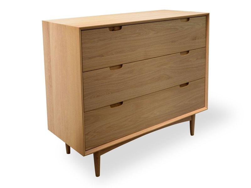 3 Drawer Chest Scandinavian Design- Natural.