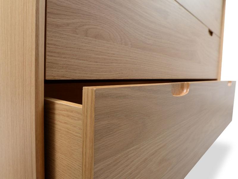 3 Drawer Chest Scandinavian Design- Natural.