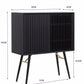 Tall Sideboard 90cm Black