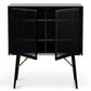 Tall Sideboard 90cm Black