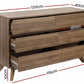 Designer Living Australia 6 Drawer Lowboy Walnut.