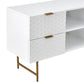 Entertainment Unit Honeycomb White.