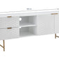 Entertainment Unit Honeycomb White.