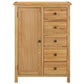 Tallboy Wardrobe Oak 76x52x105cm