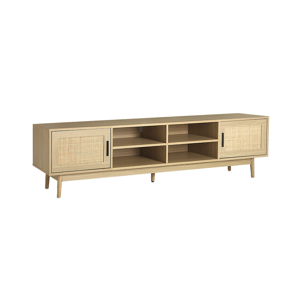 TV Cabinet Entertainment Unit Rattan 180CM