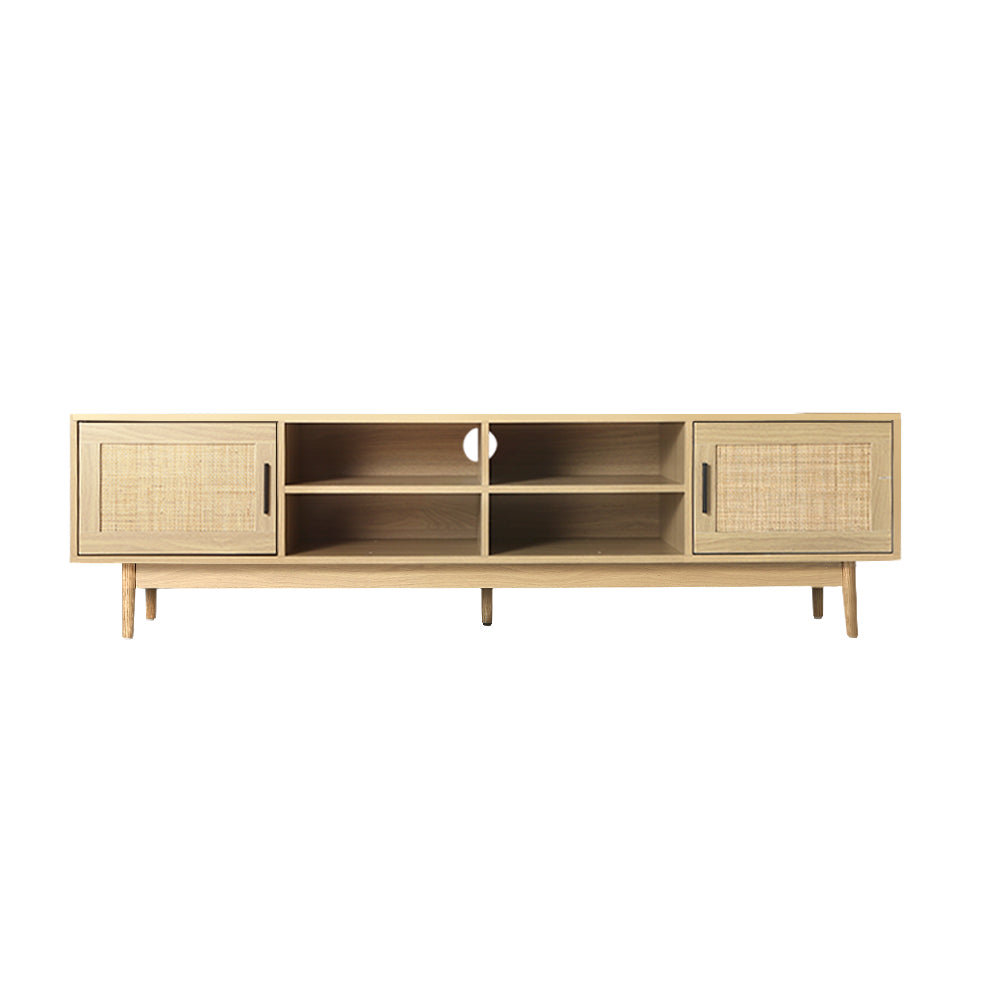 TV Cabinet Entertainment Unit Rattan 180CM