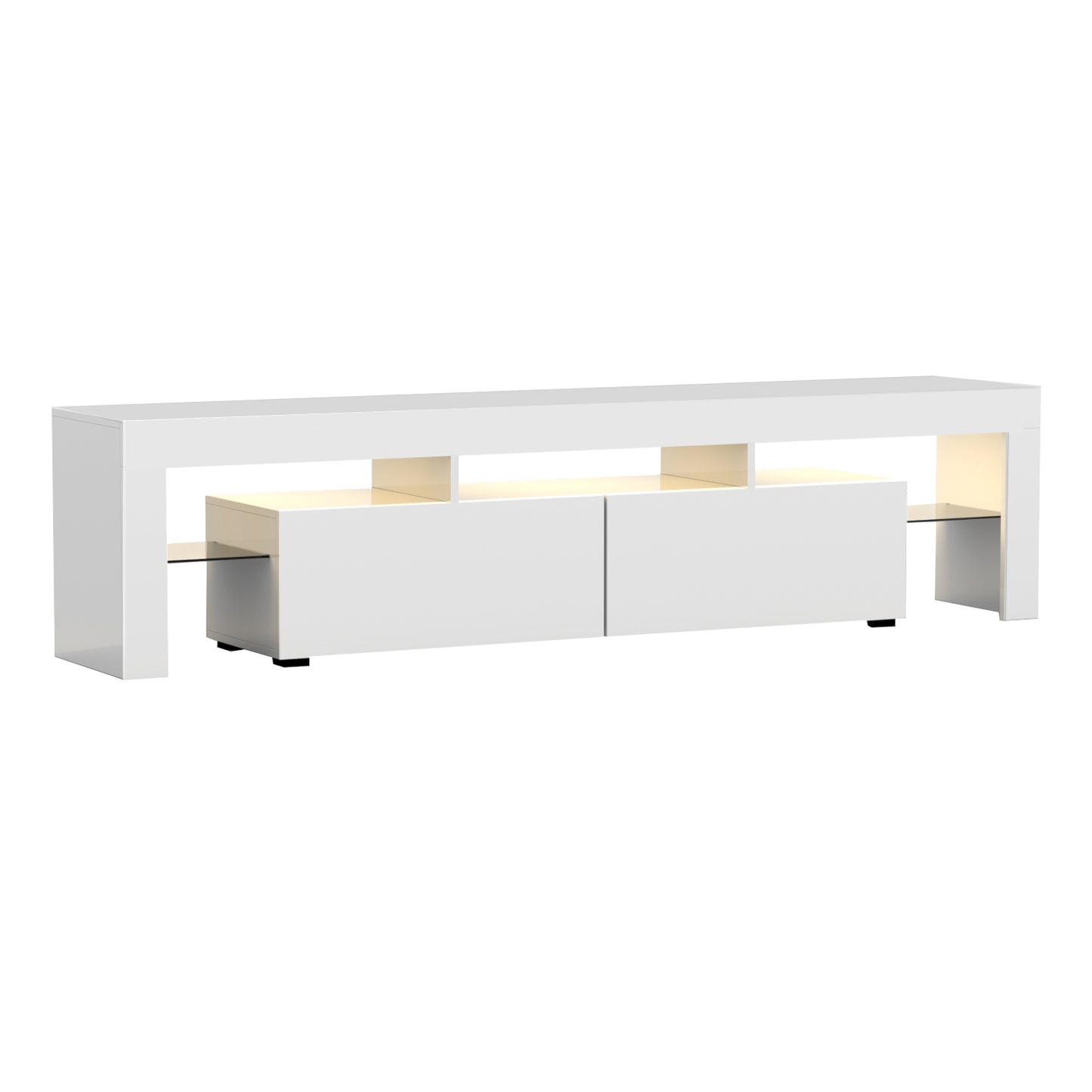 189cm RGB LED TV Cabinet Entertainment Unit White.