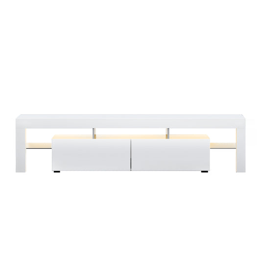 189cm RGB LED TV Cabinet Entertainment Unit White.