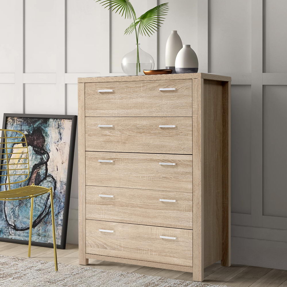 Artiss 5 Chest of Drawers Tallboy