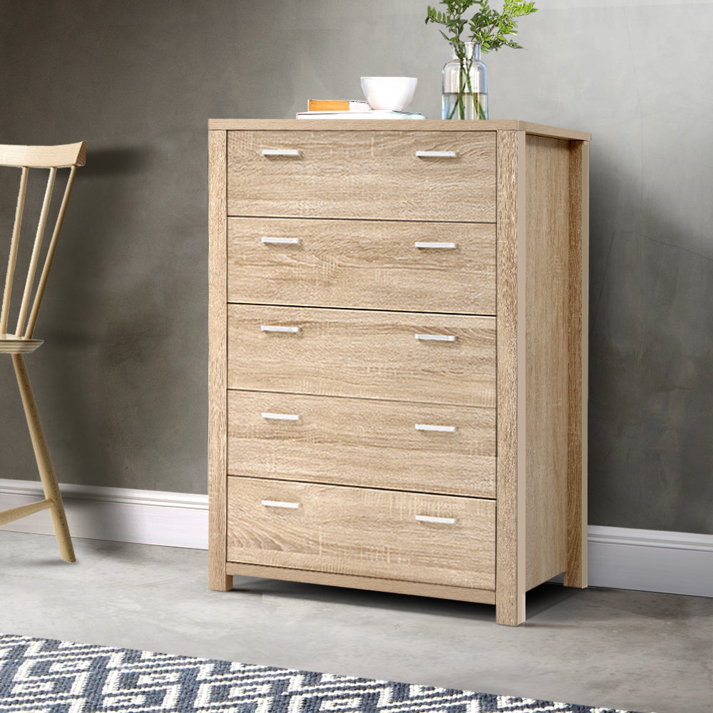 Artiss 5 Chest of Drawers Tallboy