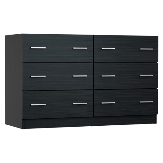 Artiss 6 Chest of Drawers Cabinet Tallboy Black