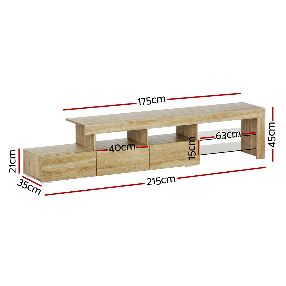 TV Cabinet Entertainment Unit LED 215cm.