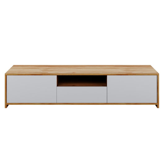 Rocco Entertainment Unit with Shelves White.