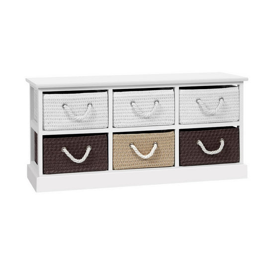 Artiss Storage Bench Shoe Organiser 6 Drawers